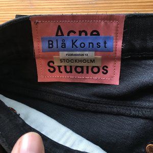 Acne Jeans Max Used Black Slim Fit 28 x 32
